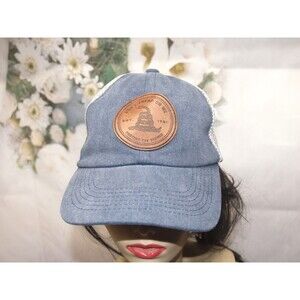 Don't Tread On Me Hat Protect the Second Stone Washed Mesh Rear Baseball Cap NEW